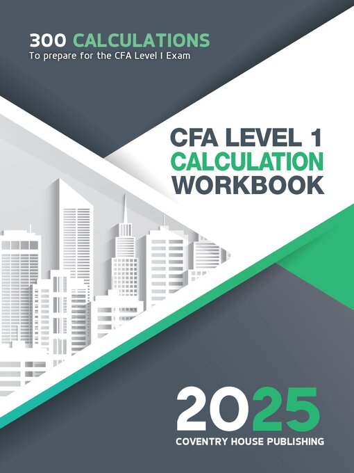 Cover image for CFA Level 1 Calculation Workbook
